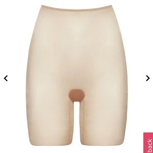 Spanx skinny britches size small pale pink shape wear